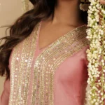 Gulabik Dusty Pink Sequence Work Ethnic Co‑Ord Set for Women