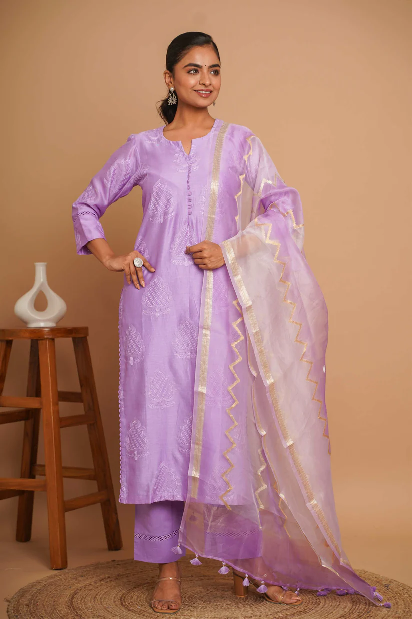 Gulabik Lavender Suit Set