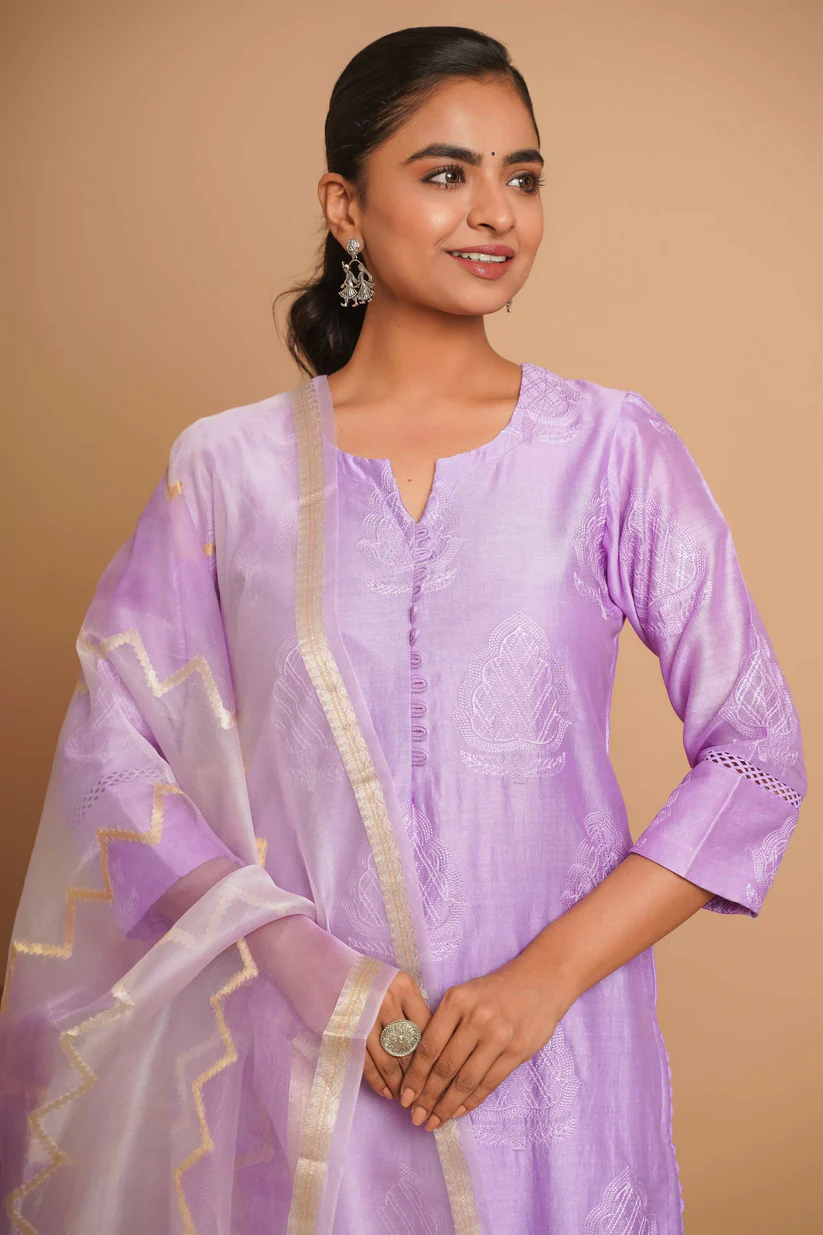 Gulabik Lavender Suit Set