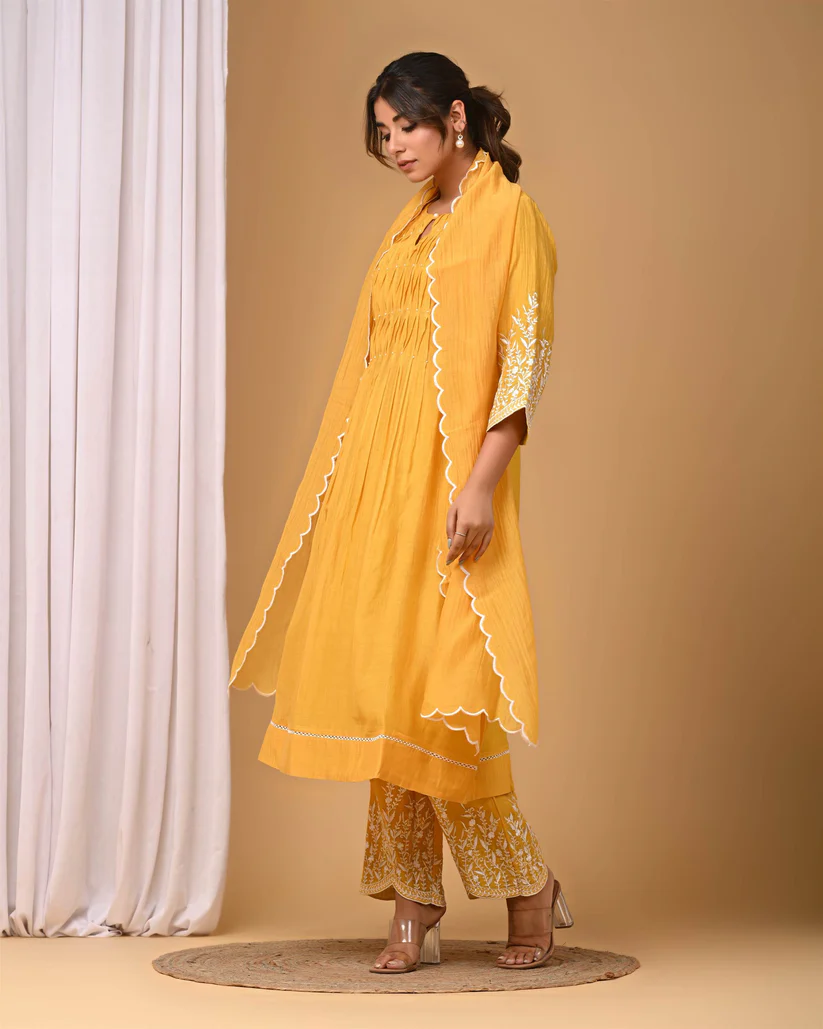 Gulabik Sunshine Yellow Suit Set