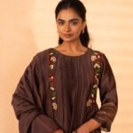 Gulabik Firdaus Suit Set - Coke
