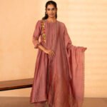 Gulabik Firdaus Suit Set - Dusty Rose
