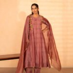 Gulabik Firdaus Suit Set - Dusty Rose