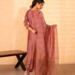 Gulabik Firdaus Suit Set - Dusty Rose