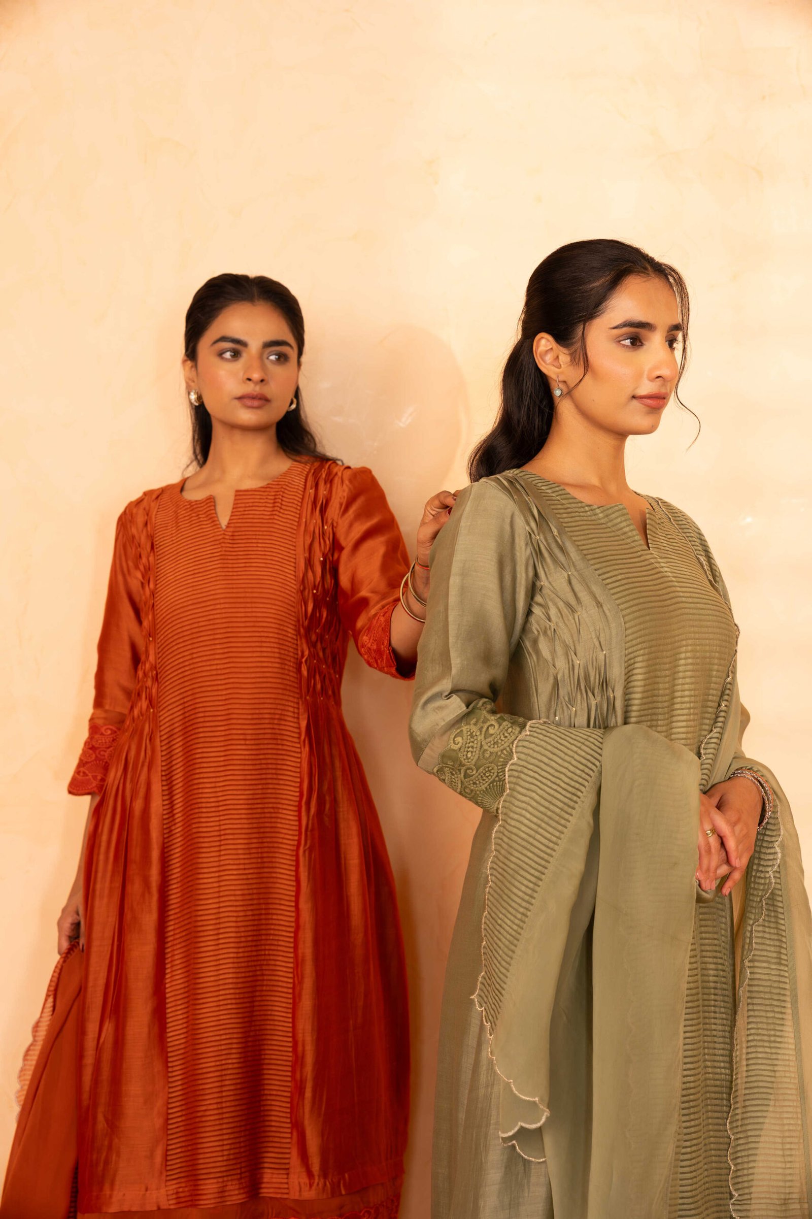 Gulabik Gulposh Suit Set - Moss Green