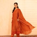 Gulabik Gulposh Suit Set - Rust