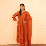 Gulabik Gulposh Suit Set - Rust
