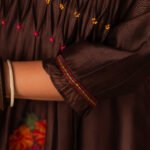 Gulabik Chinar Kurta Pant Set - Coke