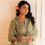 Gulabik Kanak Suit Set - Moss Green