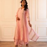 Gulabik Mithila Suit Set - Powder Pink