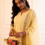 Gulabik Mithila Suit Set - Lemon Yellow