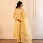 Gulabik Mithila Suit Set - Lemon Yellow