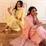 Gulabik Mithila Suit Set - Lemon Yellow