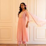 Gulabik Heena Suit Set - Powder Pink