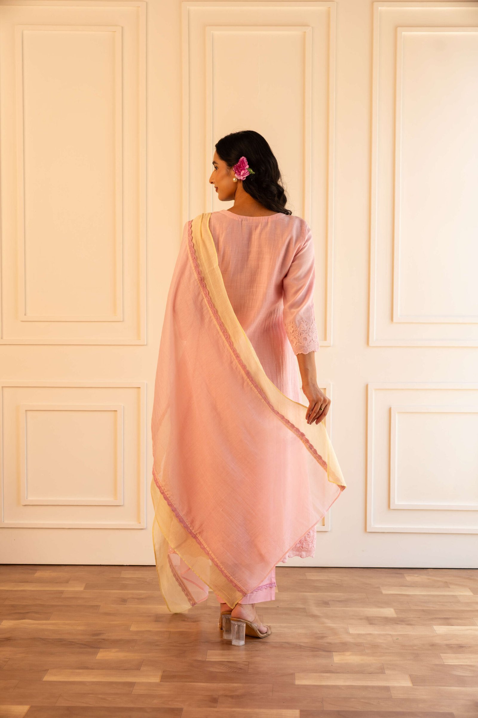 Gulabik Heena Suit Set - Powder Pink