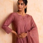 Gulabik Mehak Suit Set - Dusty Rose
