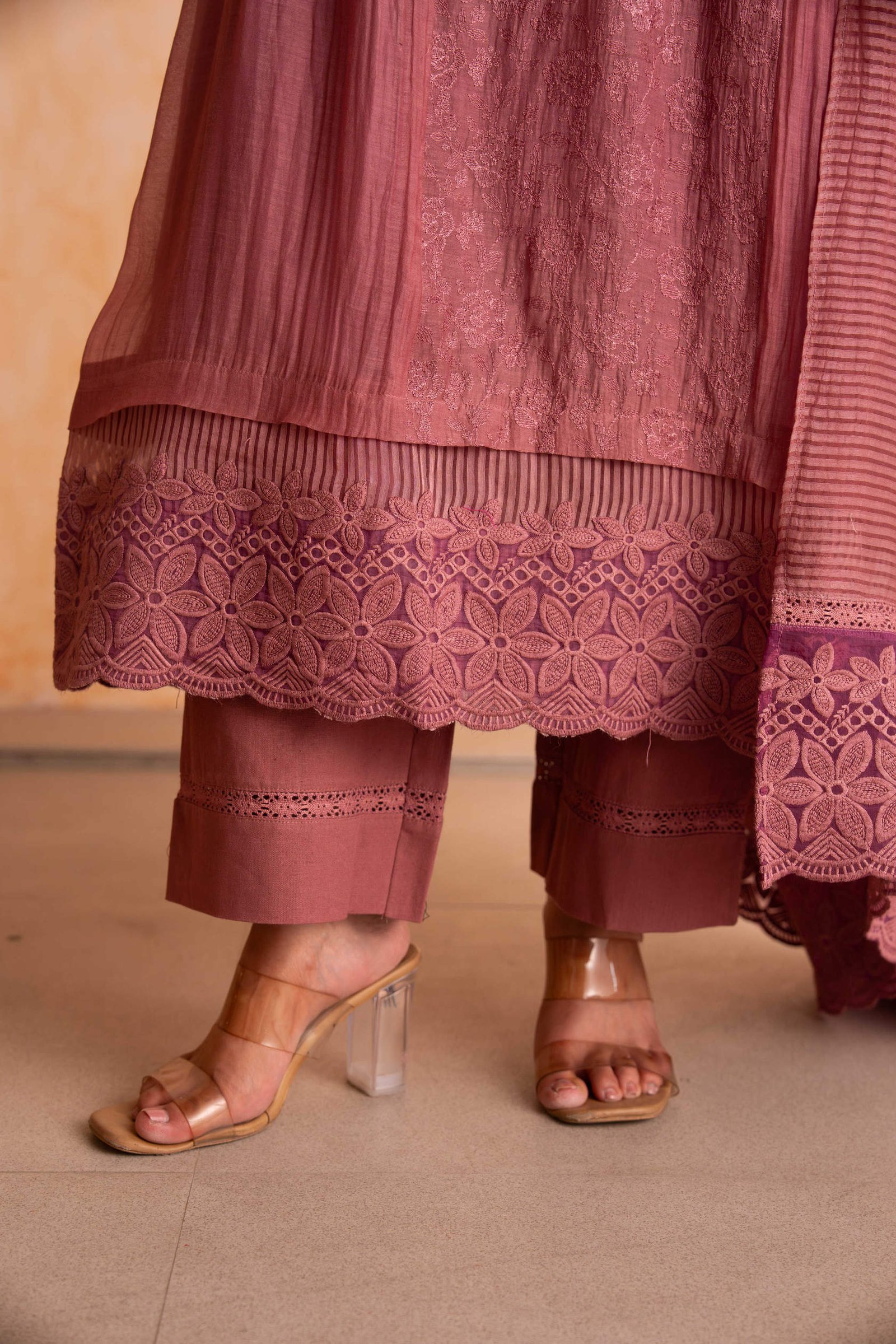 Gulabik Mehak Suit Set - Dusty Rose