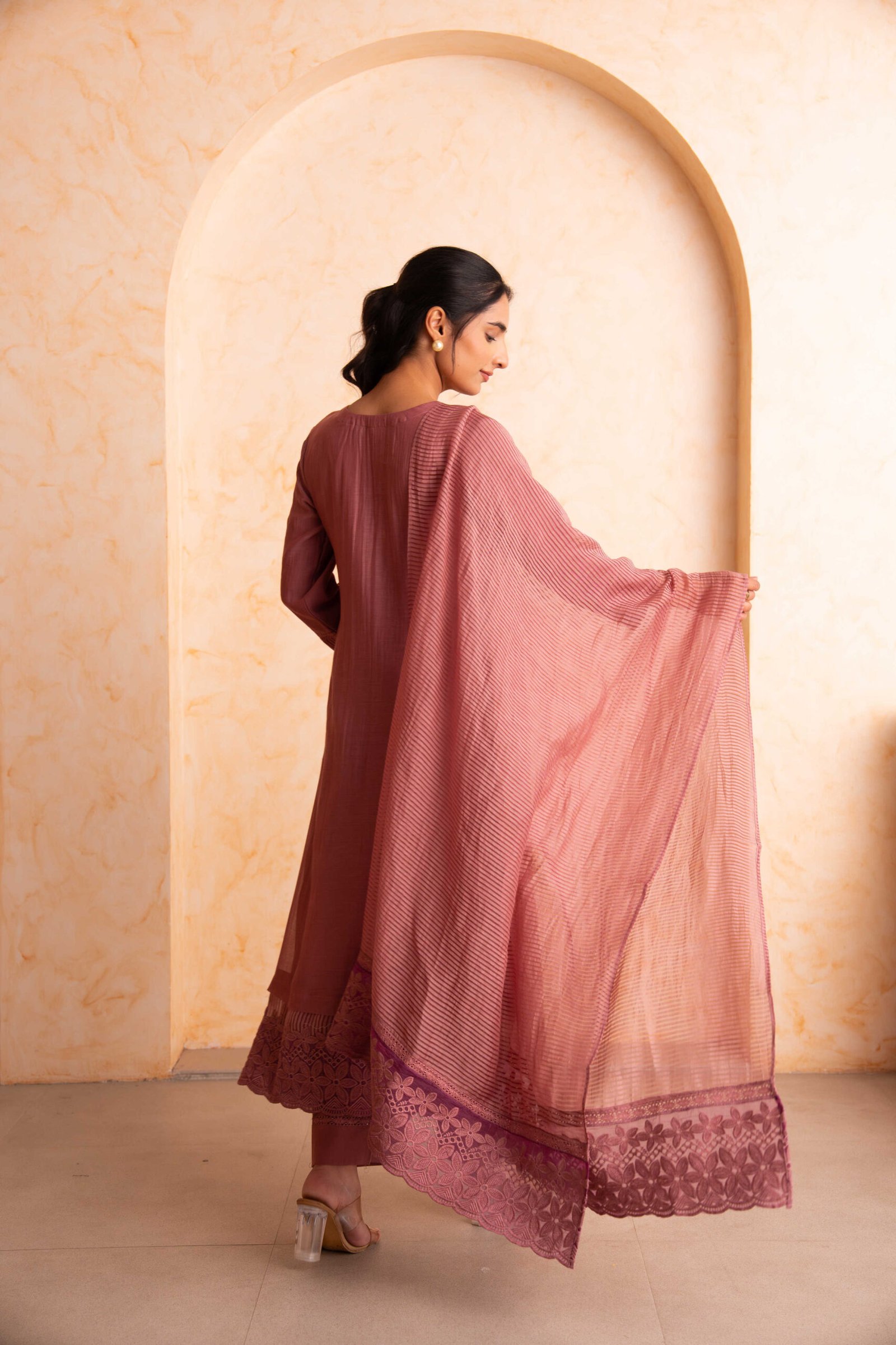 Gulabik Mehak Suit Set - Dusty Rose