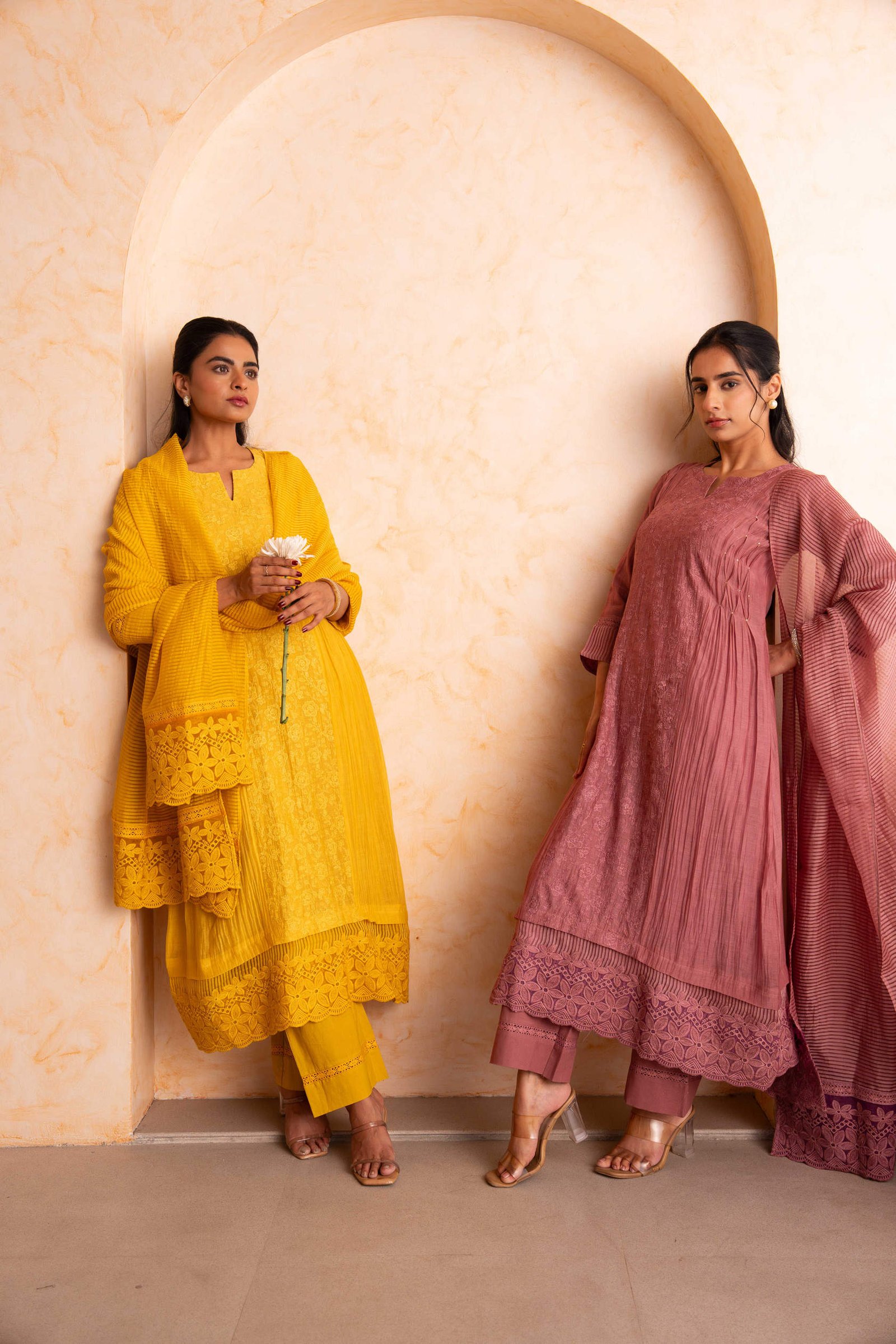 Gulabik Mehak Suit Set - Dusty Rose