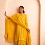 Gulabik Mehak Suit Set - Yellow