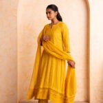 Gulabik Mehak Suit Set - Yellow