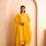 Gulabik Mehak Suit Set - Yellow