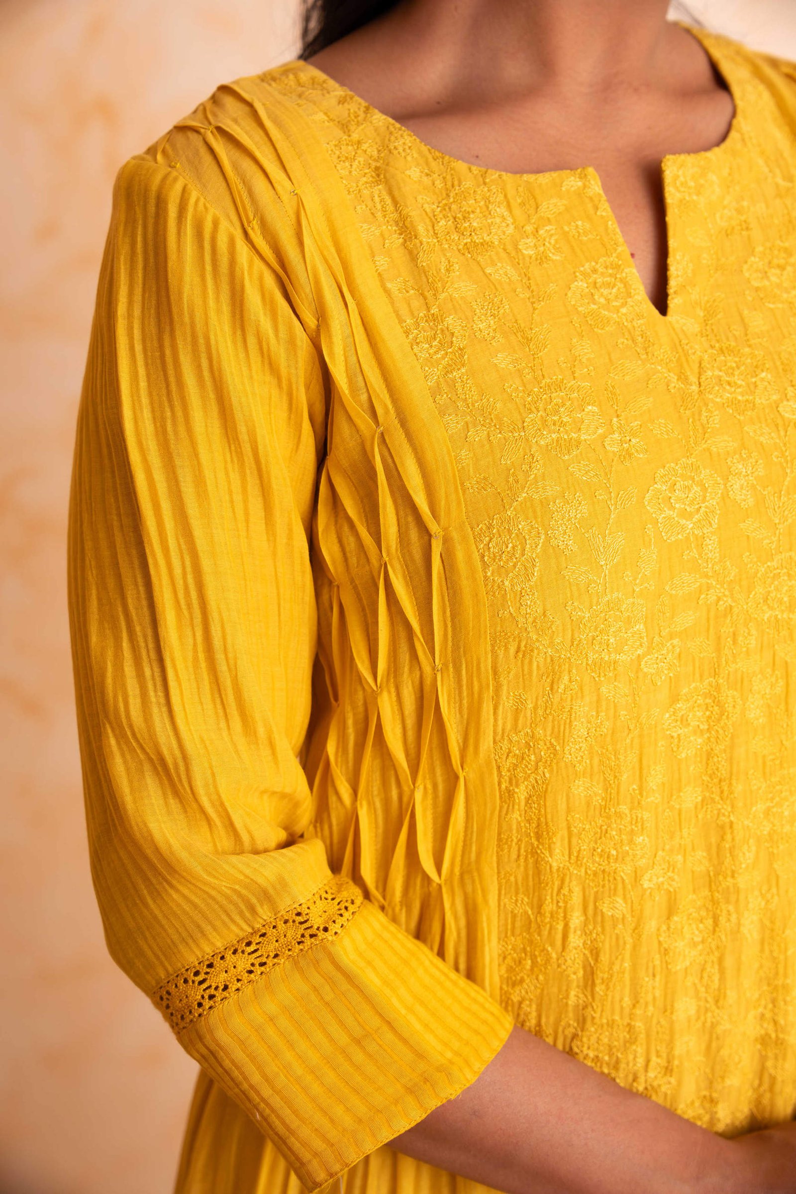 Gulabik Mehak Suit Set - Yellow