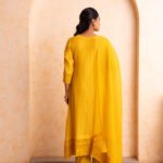 Gulabik Mehak Suit Set - Yellow