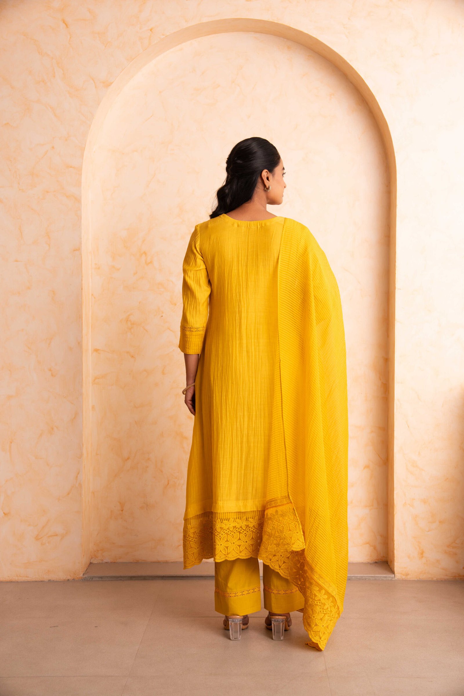 Gulabik Mehak Suit Set - Yellow