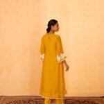 Gulabik Rati Kurta Pant Set - Yellow