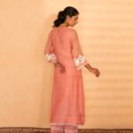 Gulabik Rati Kurta Pant Set - Peach
