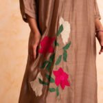 Gulabik Shubha Kurta Pant Set - Beige