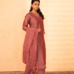 Gulabik Shree Suit Set - Dusty Rose