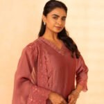 Gulabik Shree Suit Set - Dusty Rose