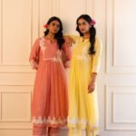 Gulabik Pragya Kurta Pant Set - Lemon Yellow